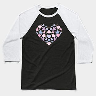 Pink heart Baseball T-Shirt